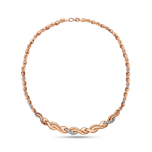 Кольє з золота з родіюванням (арт. 370060р) – зображення 1