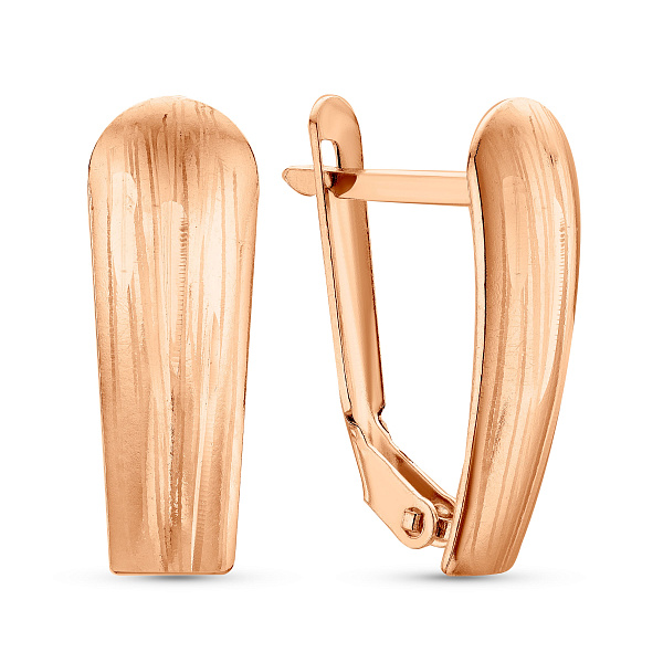 Серьги из красного золота (арт. 1092189) – изображение 1
