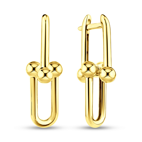 Серьги из желтого золота (арт. 1091467/1ж) – изображение 1