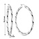 Серьги-кольца из белого золота (арт. 108452/45б) – изображение 4