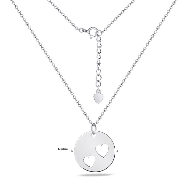 Серебряное колье без камней (арт. 7507/810) – изображение 3