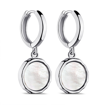 Серебряные серьги с перламутром (арт. 7502/9598/10п)