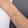 Золотий браслет з фіанітами "Крапелька" (арт. 323724ж) – зображення 2