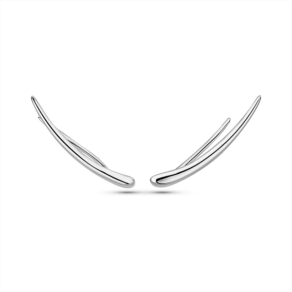 Серебряные серьги-клаймберы (арт. 7502/9912) – изображение 1