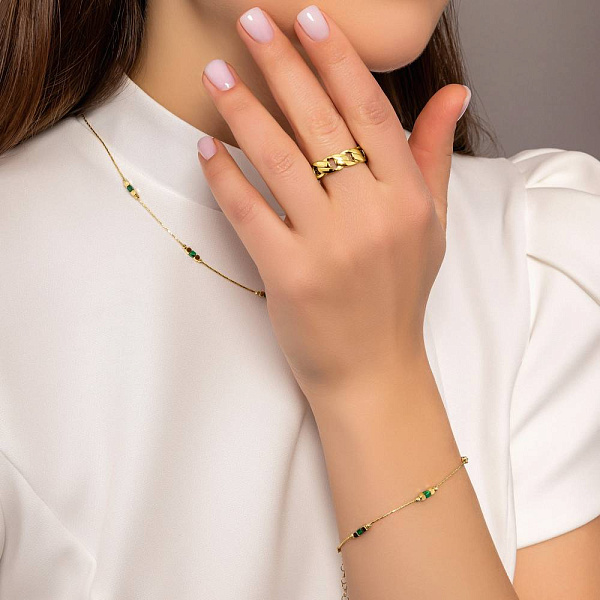 Золота каблучка Francelli (арт. 140904ж) – зображення 2