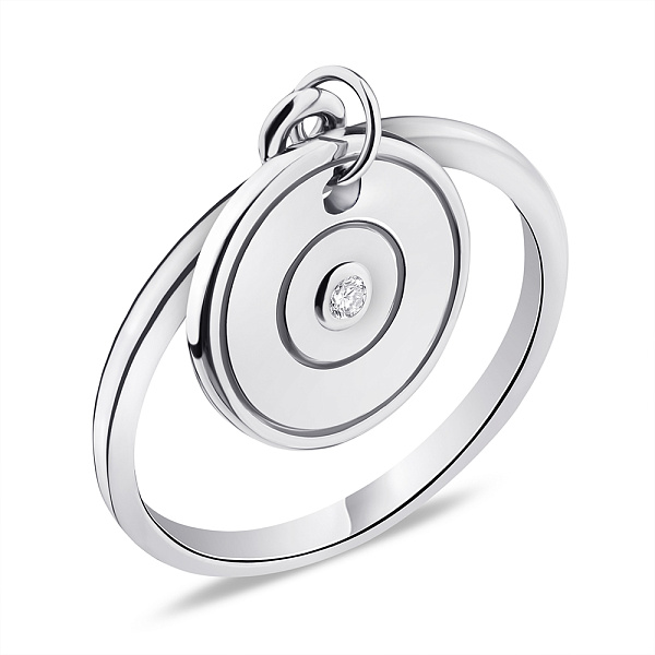 Серебряное кольцо с подвеской (арт. 7501/6072) – изображение 1