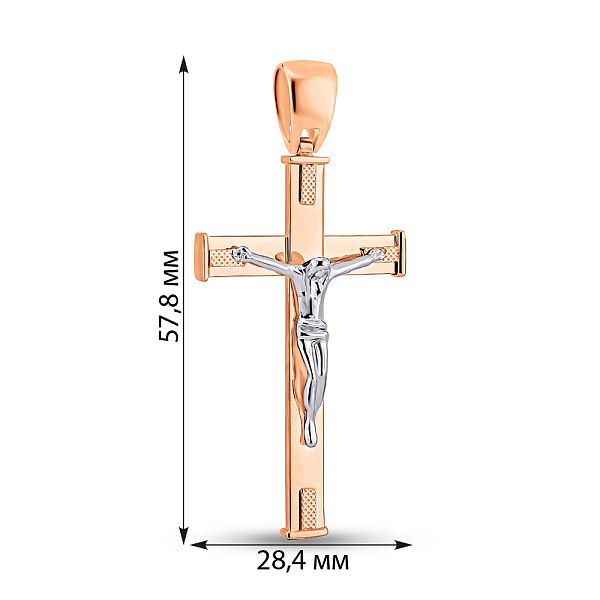 Золотой крестик с распятием (арт. 500716) – изображение 3