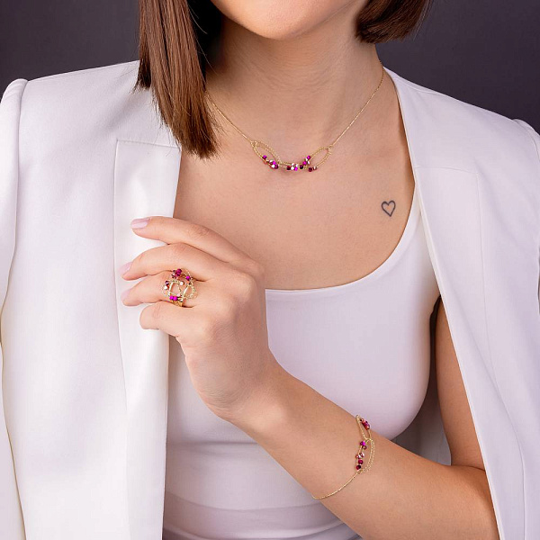 Золотое кольцо Francelli (арт. 156125жмлнр) – изображение 5