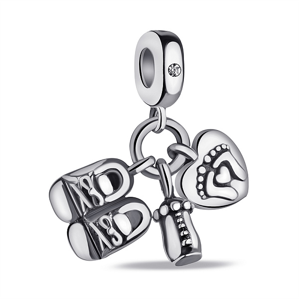 Серебряный шарм с подвесками (арт. 7903/4314) – изображение 1