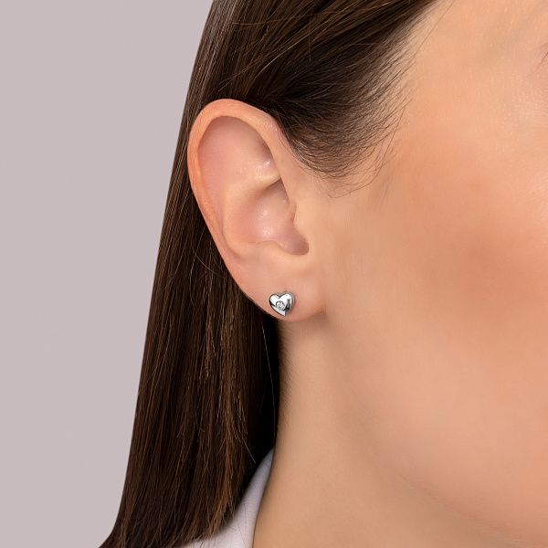 Золоті сережки пусети з діамантом (арт. С041030005б) – зображення 3