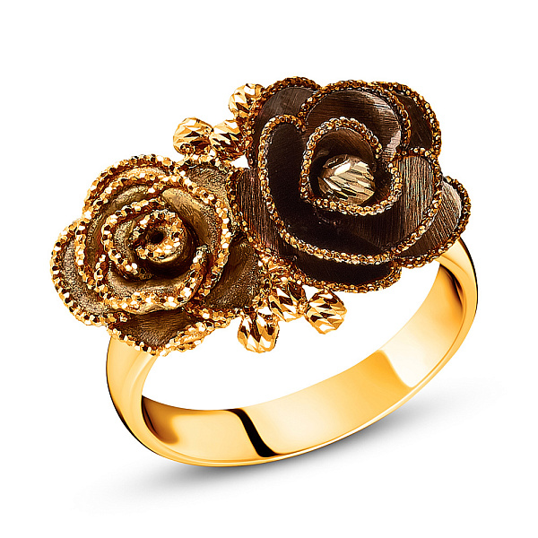 Золотое кольцо Francelli без камней (арт. 154305жкр) – изображение 1