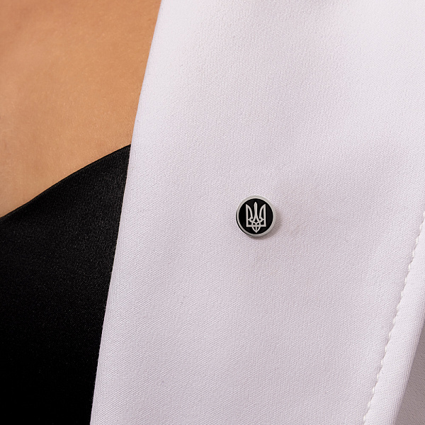 Золотой значок Герб Украины-Трезубец (арт. 361203беч) – изображение 2