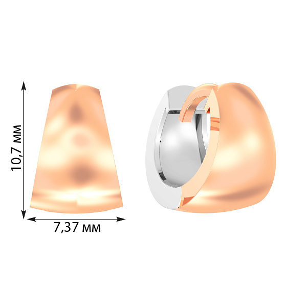 Золотые серьги конго (арт. 110457кб) – изображение 2