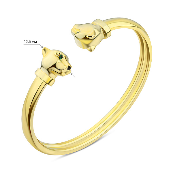 Серебряный браслет Пантера с альпинитами (арт. 7509/4803жаз) – изображение 2