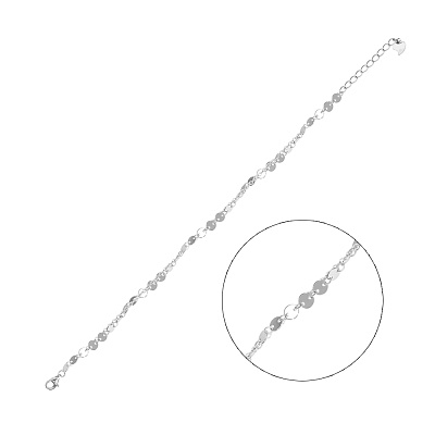 Срібний браслет на ногу (арт. 7509/2203)