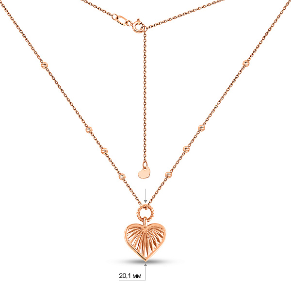 Золотое колье Барби (арт. 360181) – изображение 4