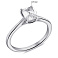 Серебряное кольцо с одним фианитом (арт. 7501/6950) – изображение 2
