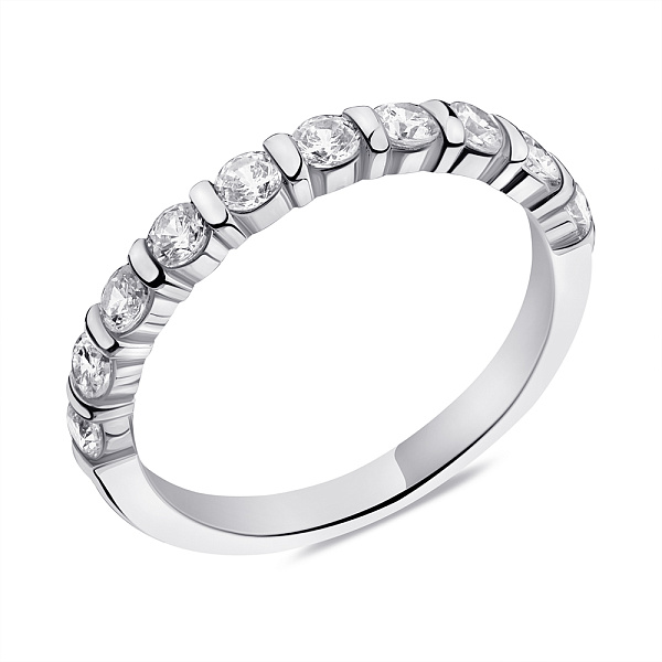 Кольцо из серебра с дорожкой из фианитов (арт. 7501/3337) – изображение 1