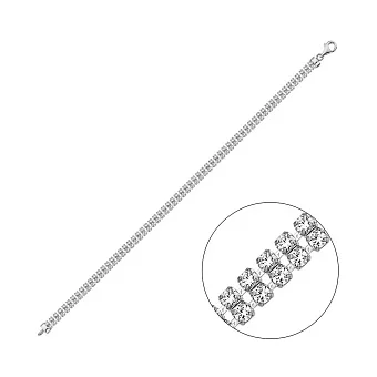 Золотий браслет  Francelli з фіанітами (арт. 3261184б)