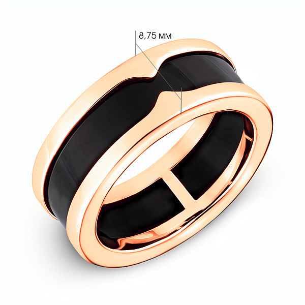 Золота каблучка з оніксом (арт. 152360о) – зображення 4