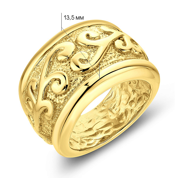 Кольцо из желтого золота Francelli (арт. 155748ж) – изображение 2