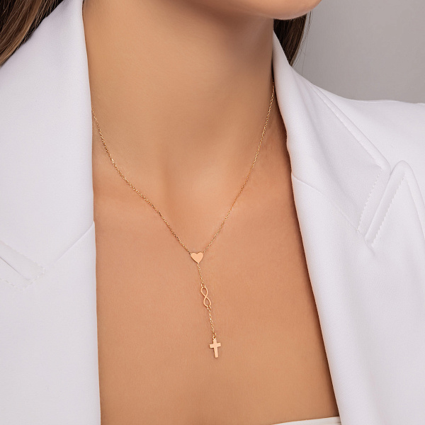 Золотое колье-галстук (арт. 352762) – изображение 3