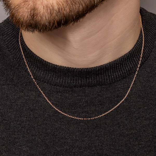 Ланцюжок з червоного золота Якірного плетіння (арт. ц306202) – зображення 5