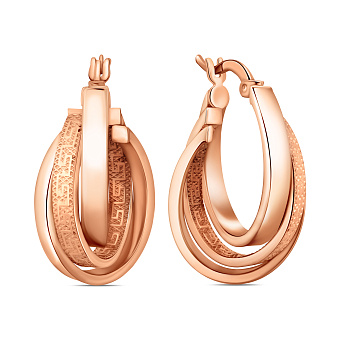 Фото Золотые серьги-конго (арт. 105206/25)