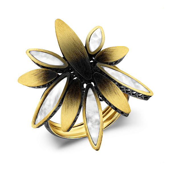 Масивна золота каблучка Francelli (арт. 156235жчп) – зображення 1