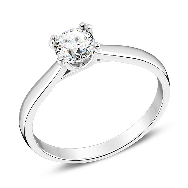 Золотое кольцо с бриллиантом (арт. К01116506026б) – изображение 1