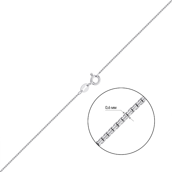 Серебряная цепочка плетения Венецианское (арт. 7508/259Р2/40) – изображение 2