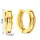 Золотые сережки-кольца (арт. 103695/15ж) – изображение 2