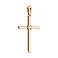 Золотий хрестик з діамантом  (арт. 3100787201) – зображення 1