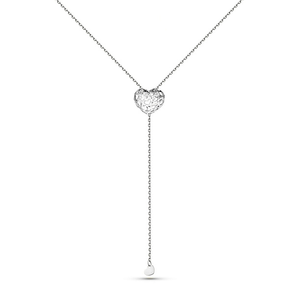 Колье из белого золота Сердце (арт. 360270б) – изображение 1