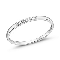 Золота каблучка з діамантами (арт. К011710005б)