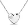 Серебряное колье Сердце с фианитами (арт. 7507/1639) – изображение 1