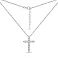 Колье из серебра Крестик с фианитами (арт. 7507/1688) – изображение 2