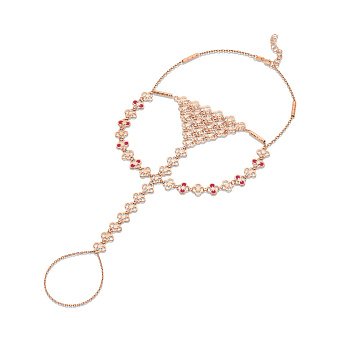 Слейв-браслет на ногу Francelli из красного золота (арт. 3261048емлнн)