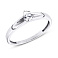 Серебряное кольцо с фианитом (арт. 7501/15013р) – изображение 2