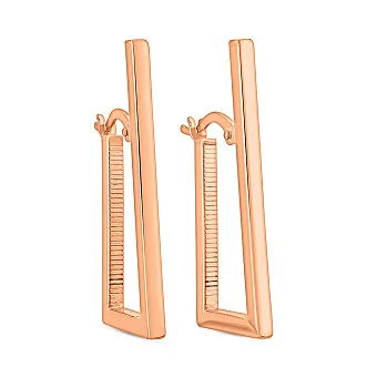 Золоті сережки без каміння (арт. 1091929)