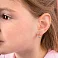 Детские сережки золотые с фианитами (арт. 110384р) – изображение 2