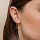 Золотые серьги-кольца (арт. 1091203/20ж) – изображение 2