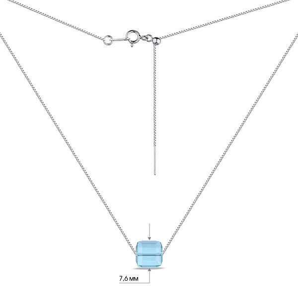 Серебряное колье с альпинитом (арт. 7507/1343аг) – изображение 3