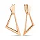 Серьги Треугольники из красного золота (арт. 1091141) – изображение 1