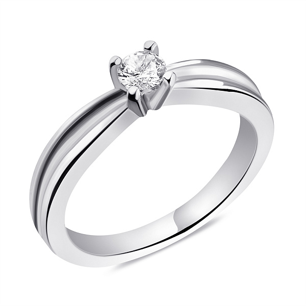 Кольцо из серебра с фианитом (арт. 7501/5861) – изображение 1