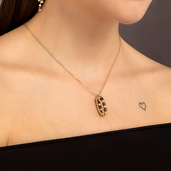 Золоте кольє Francelli (арт. 352943жкр) – зображення 3