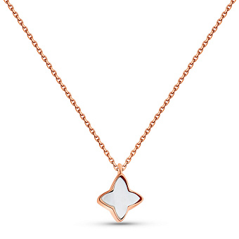 Золотое колье с перламутром (арт. 352599п)