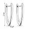 Серебряные серьги без камней (арт. 7502/9247) – изображение 2