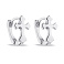 Серьги-кольца из серебра Крестики (арт. 7502/9136/10) – изображение 1