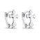 Серьги-кольца из серебра Крестики (арт. 7502/9136/10) – изображение 1